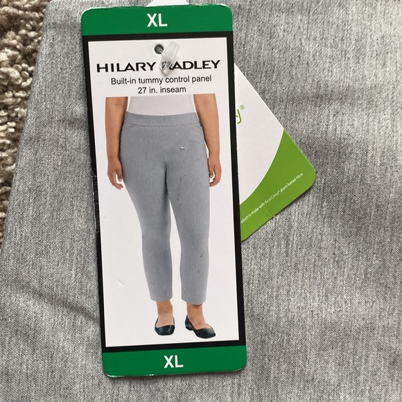 HILARY RADLEY GRAY MID RISE BUILT-IN TUMMY CONTROL PANEL SLIM LEG PANT 🌟NWT🌟 - Picture 10 of 15